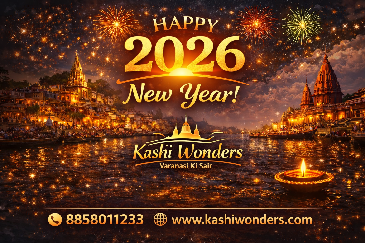 🎉 शुभ नव वर्ष 2026! 🎉Happy New Year from Kashi Wonders!